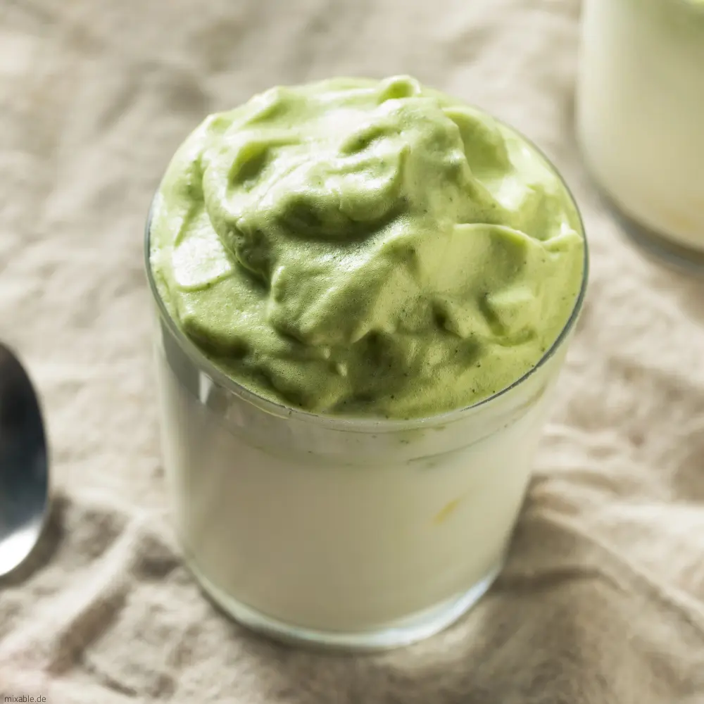 Matcha version of Dalgona Coffee