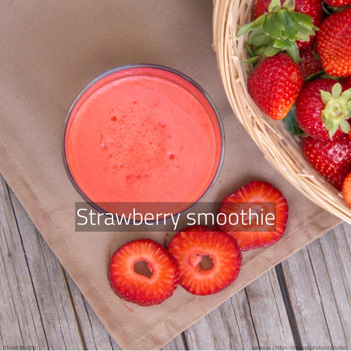 Recipe: Strawberry smoothie, Cocktails & Drinks | mixable.app