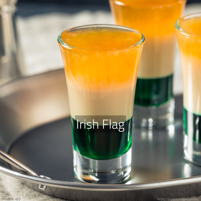 Recipe: Irish Flag, Cocktails & Drinks | mixable.app