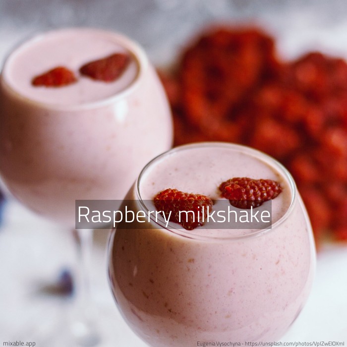 Raspberry milkshake
