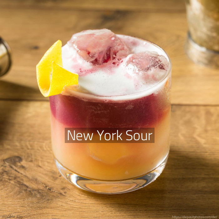 Recipe: New York Sour, Cocktails & Drinks | mixable.app