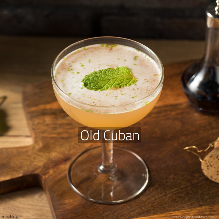Recipe: Old Cuban, Cocktails & Drinks | mixable.app
