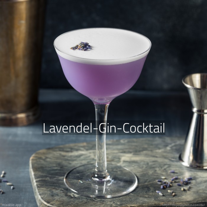 Recipe: Lavendel-Gin-Cocktail, Cocktails & Drinks | mixable.app