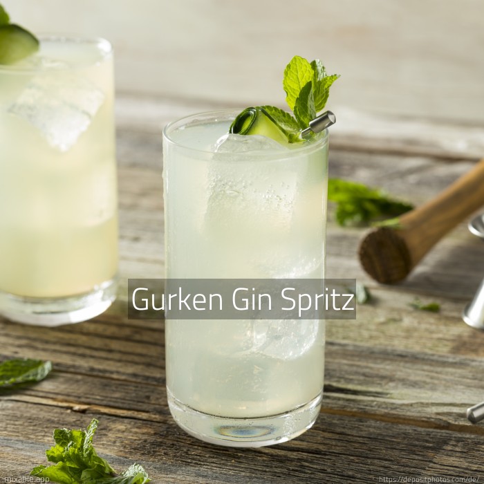 Recipe: Gurken Gin Spritz, Cocktails & Drinks | mixable.app