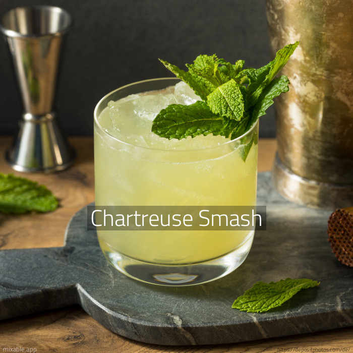 Recipe: Chartreuse Smash, Cocktails & Drinks | mixable.app