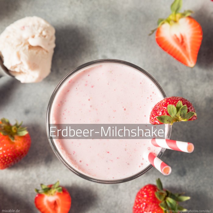 Recipe: Strawberry Milkshake, Cocktails & Drinks | mixable.app