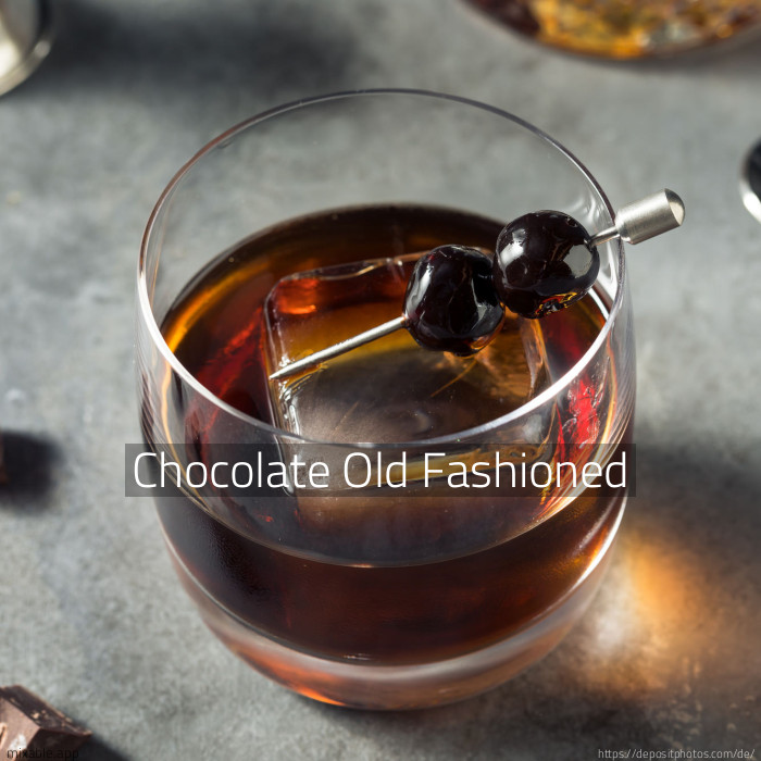 Recipe: Chocolate Old Fashioned, Cocktails & Drinks | mixable.app