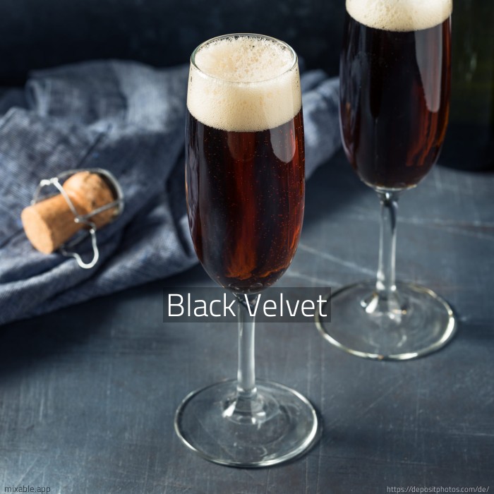 Recipe: Black Velvet, Cocktails & Drinks | mixable.app
