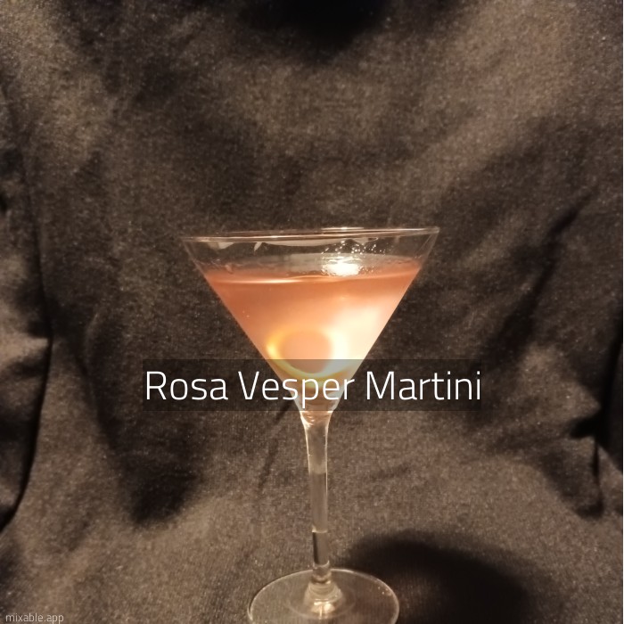 Recipe: Rosa Vesper Martini, Cocktails & Drinks | mixable.app