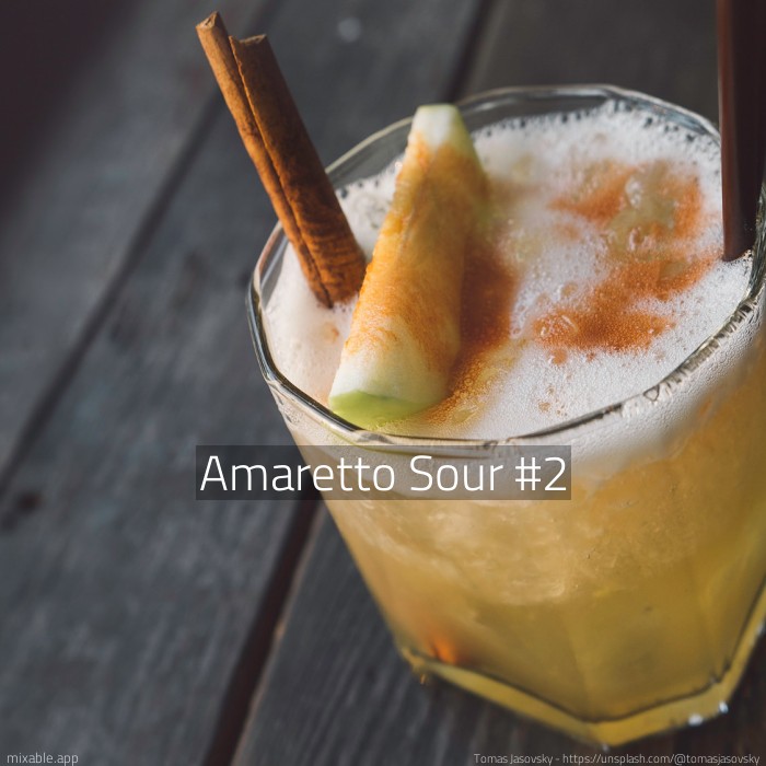 Recipe: Amaretto Sour #2, Cocktails & Drinks | mixable.app