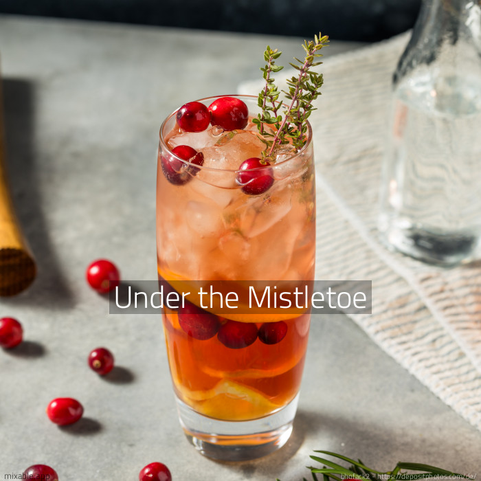 Recipe: Under the Mistletoe, Cocktails & Drinks | mixable.app