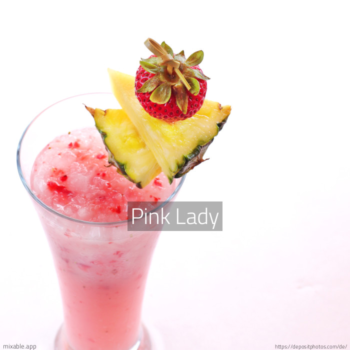 Recipe: Pink Lady, Cocktails & Drinks | mixable.app
