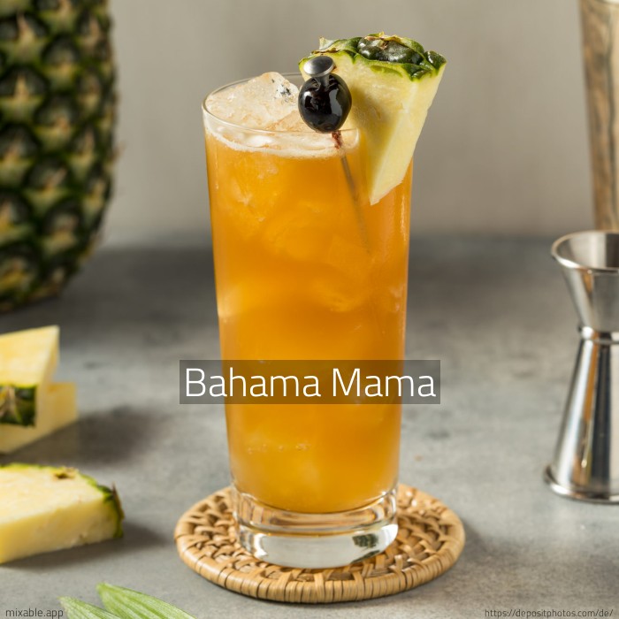 Recipe: Bahama Mama, Cocktails & Drinks | mixable.app